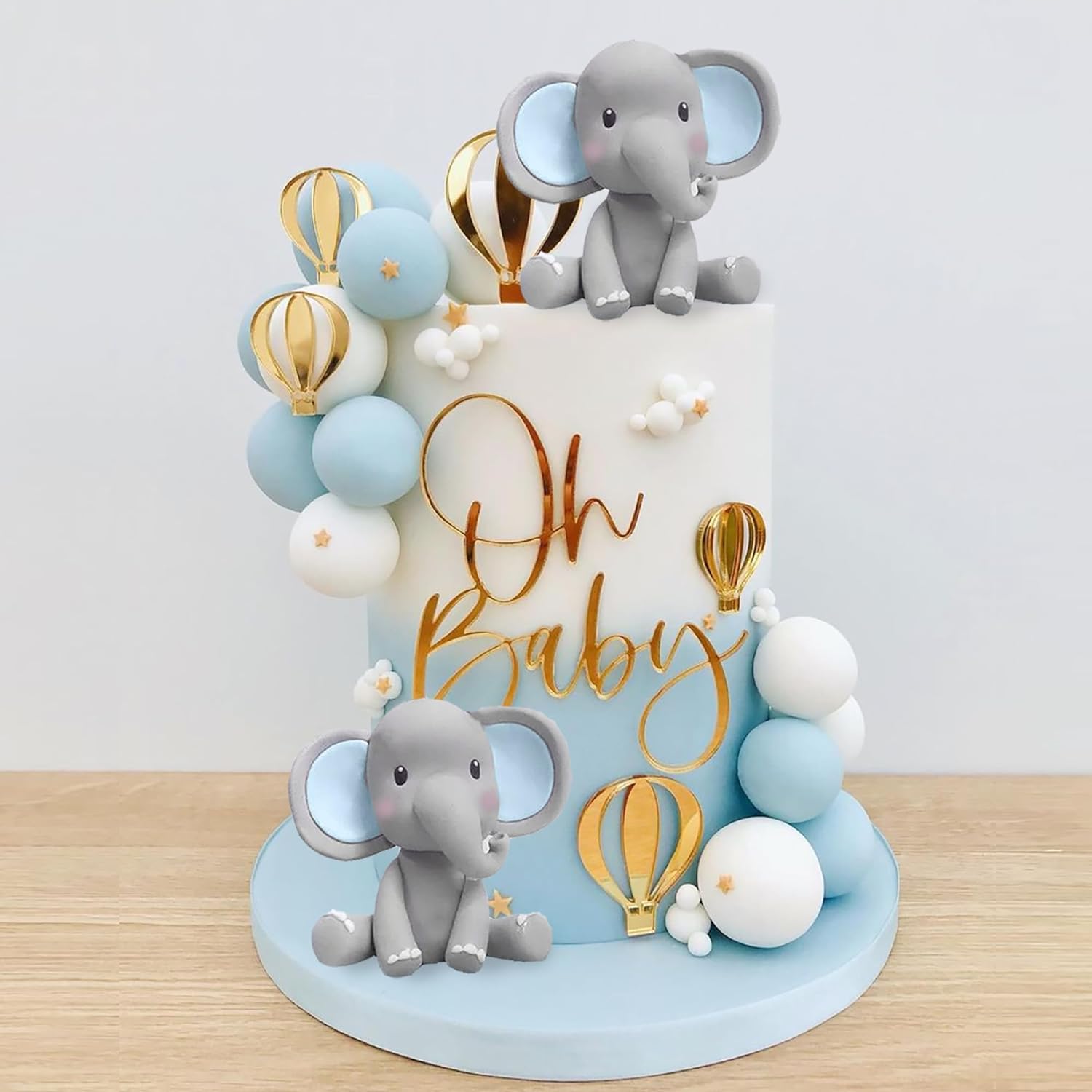 Baby Food Grinder - Decoración de pastel de elefante, adorno