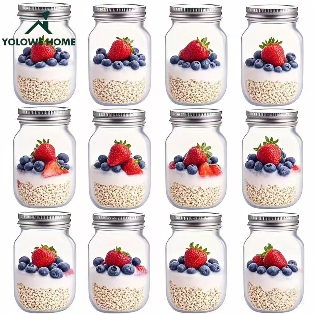 Baby Food Containers Glass - 6 piezas, 12 piezas, 500 ml/16