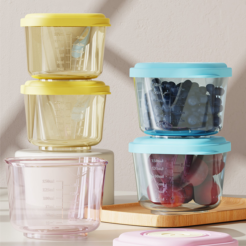 Baby Food Containers Glass - Contenedores de almacenamiento de alimentos para