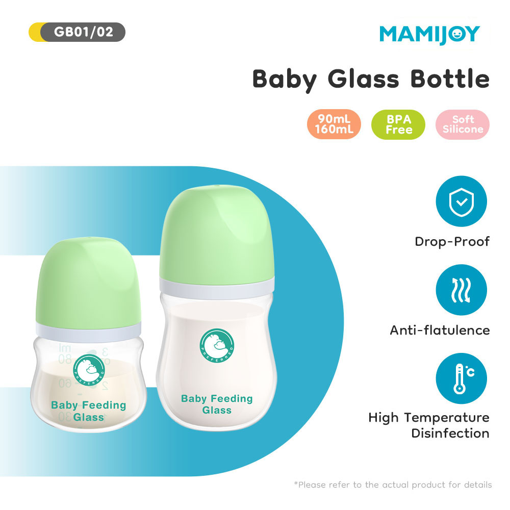 Baby Food Containers Glass - MAMIJOY 1PCS Biberones para Recién Nacidos