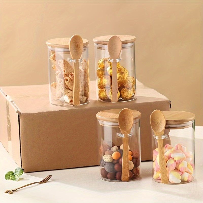 Baby Food Containers Glass - Tarro de dulces de 280 ml,