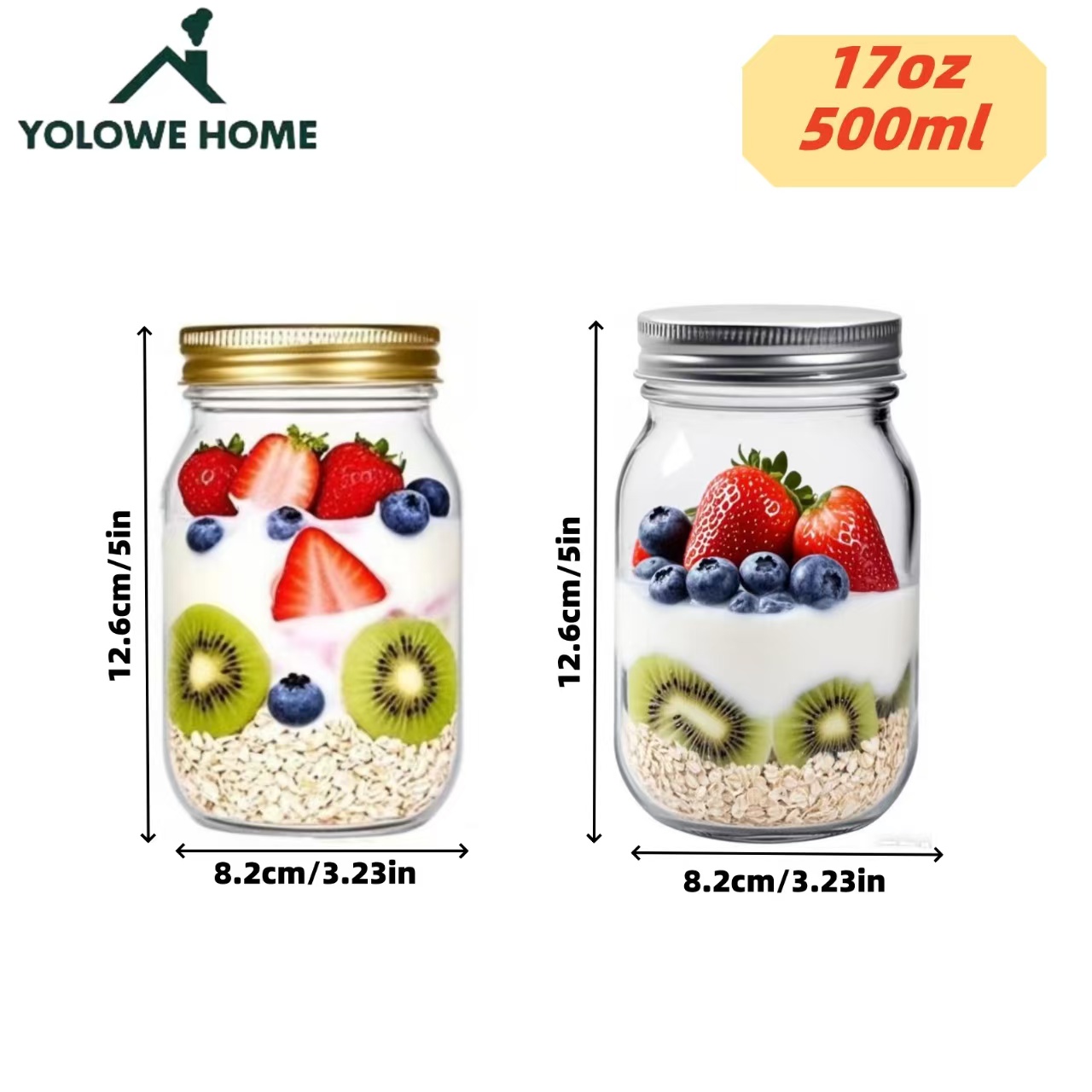 6 piezas, 12 piezas, 500 ml/16 - Baby Food Containers Glass reseña y precio