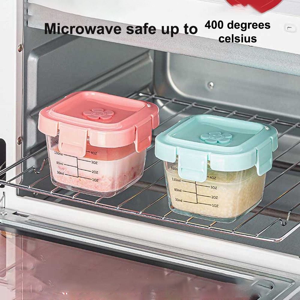 Caja de almacenamiento de alim - Baby Food Containers Glass reseña y precio