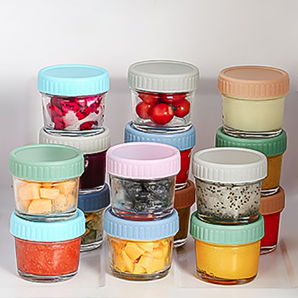 Juego de 6 Frascos de Vidrio p - Baby Food Containers Glass reseña y precio