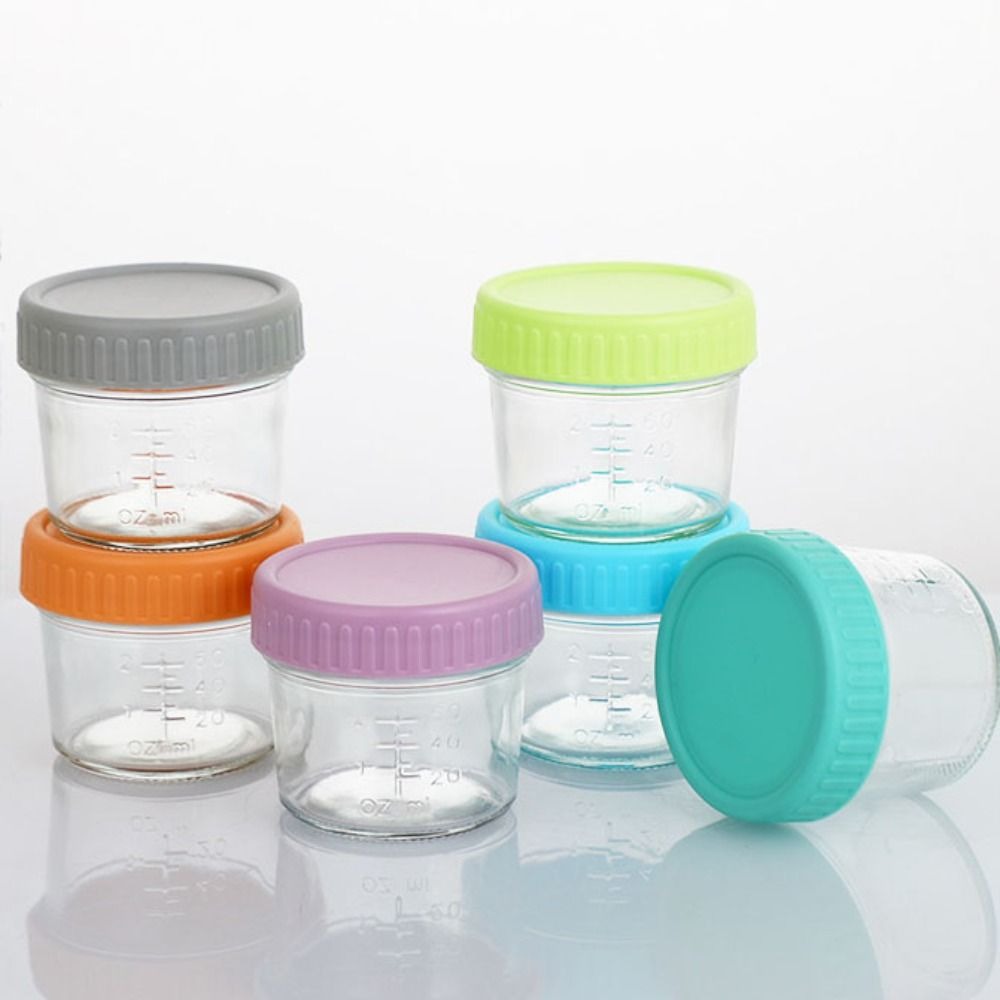 Juego de 6 Frascos de Vidrio p - Baby Food Containers Glass reseña y precio