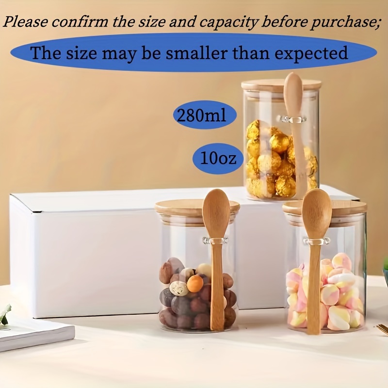 Tarro de dulces de 280 ml, tar - Baby Food Containers Glass reseña y precio