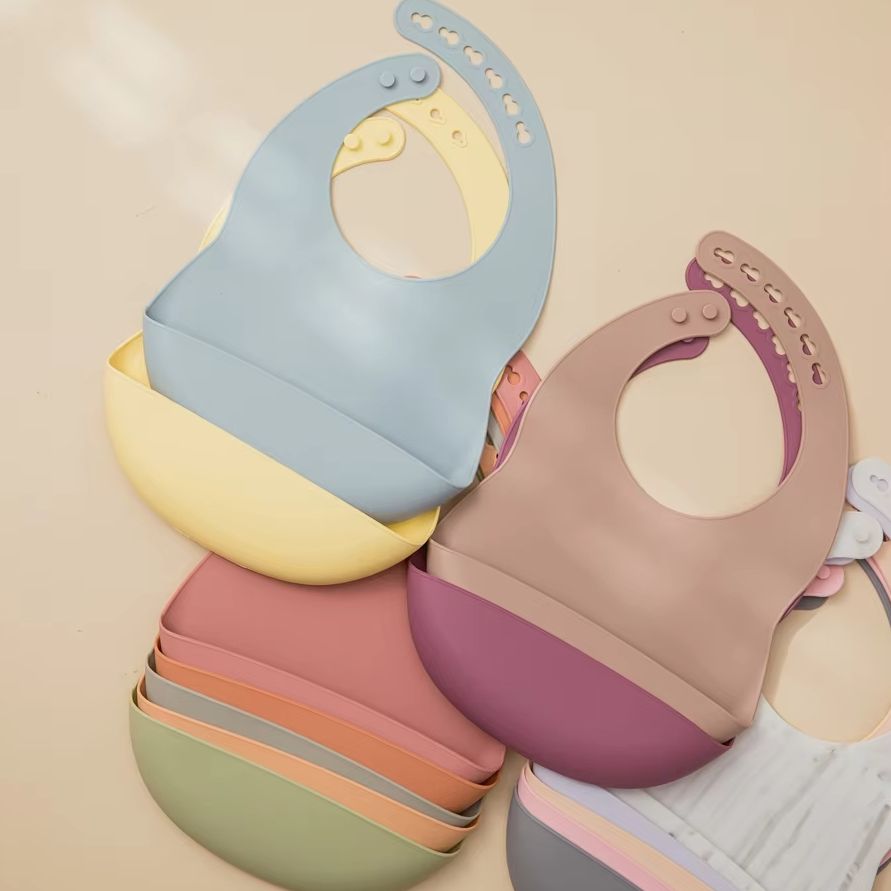 Babero de silicona ajustable p - Baby Food Newborn reseña y precio